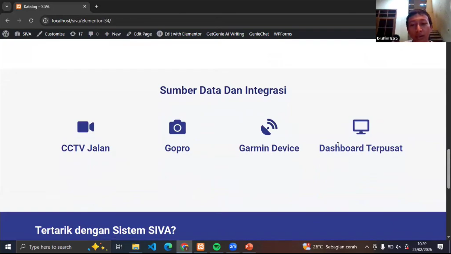 Workshop MM – Estetika dengan Themes & Customizer dan Progress Website SIVA