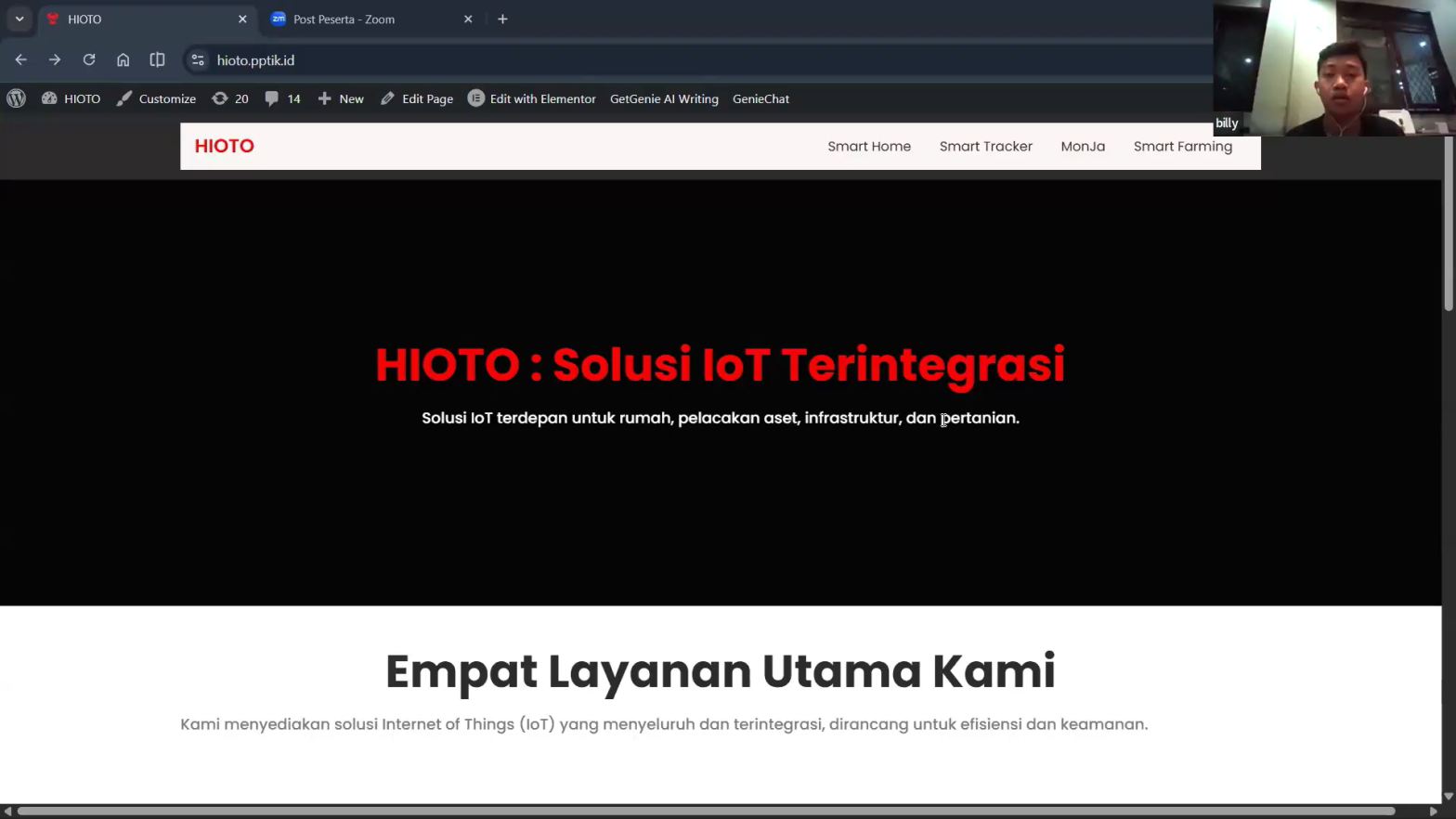 Workshop MM – Pembuatan Landing Page Website HIOTO