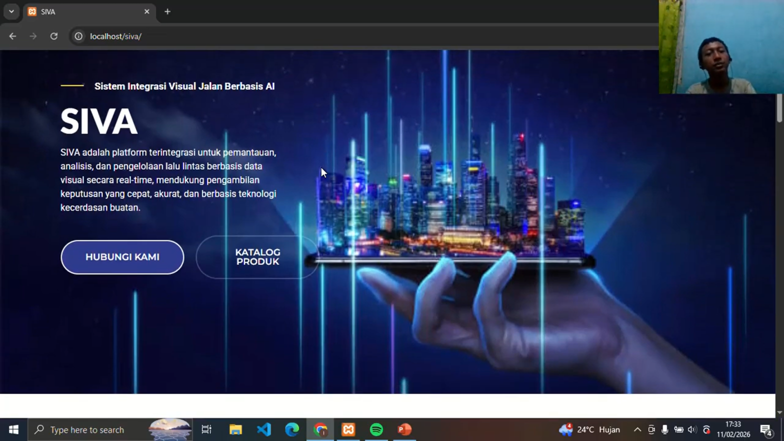 Workshop MM – Pembuatan Landing Page Website SIVA