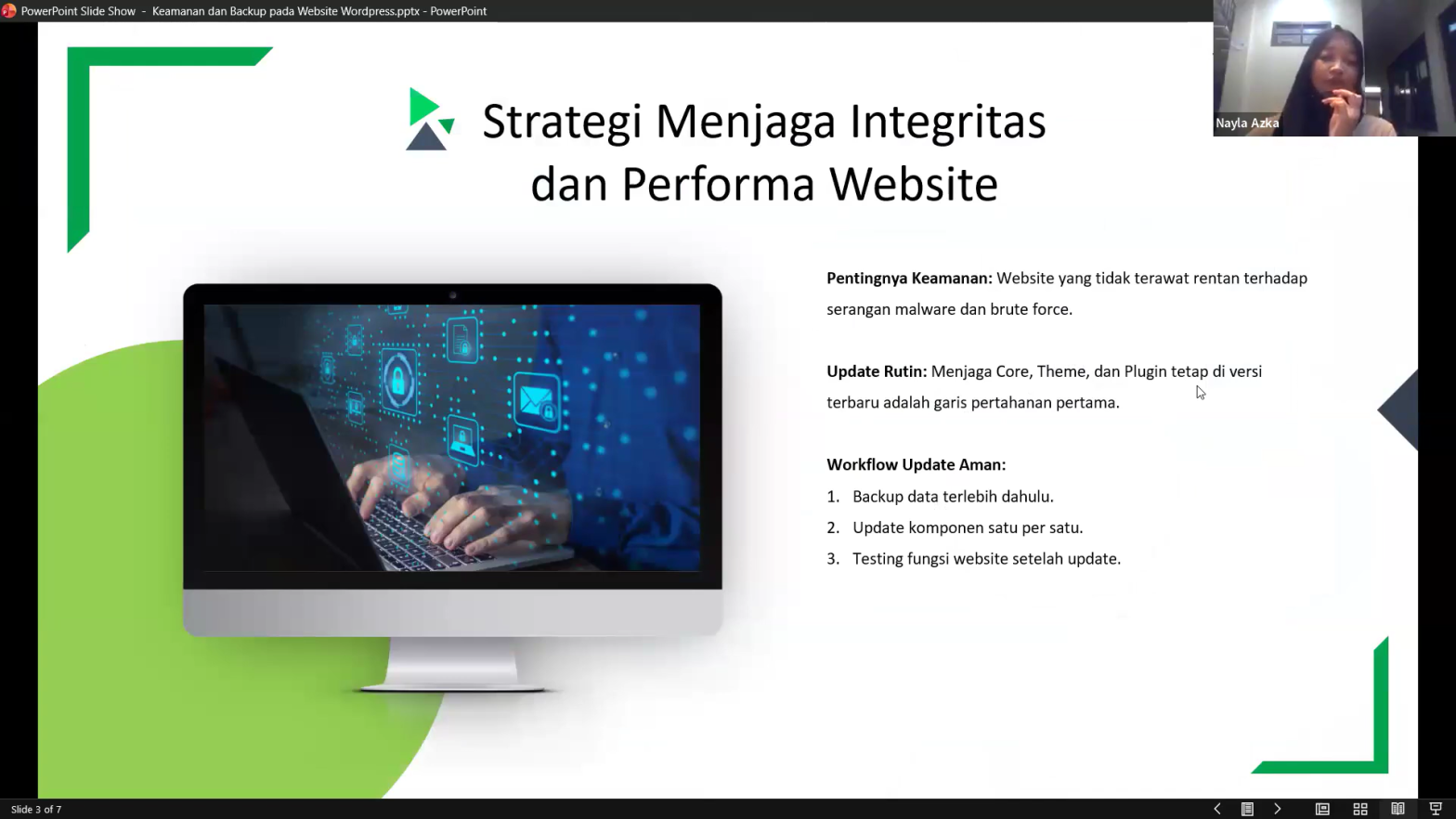 Workshop MM – Keamanan dan Backup Pada Website WordPress
