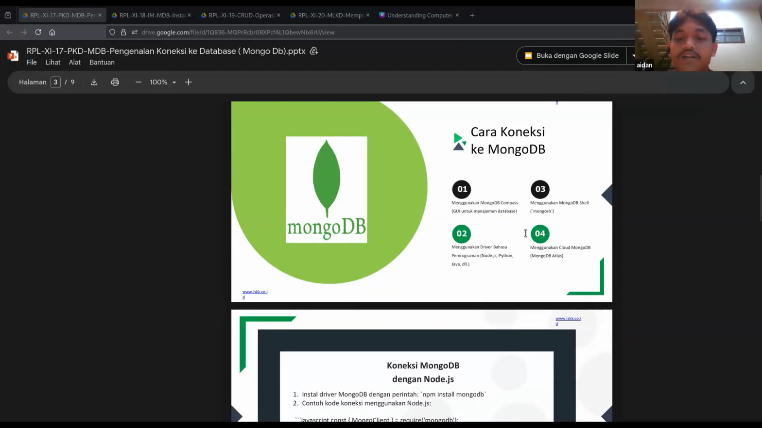 Workshop RPL – Dasar Pengelolaan Database MongoDB dan Implementasi CRUD [Zaidan Faaris Abidi]